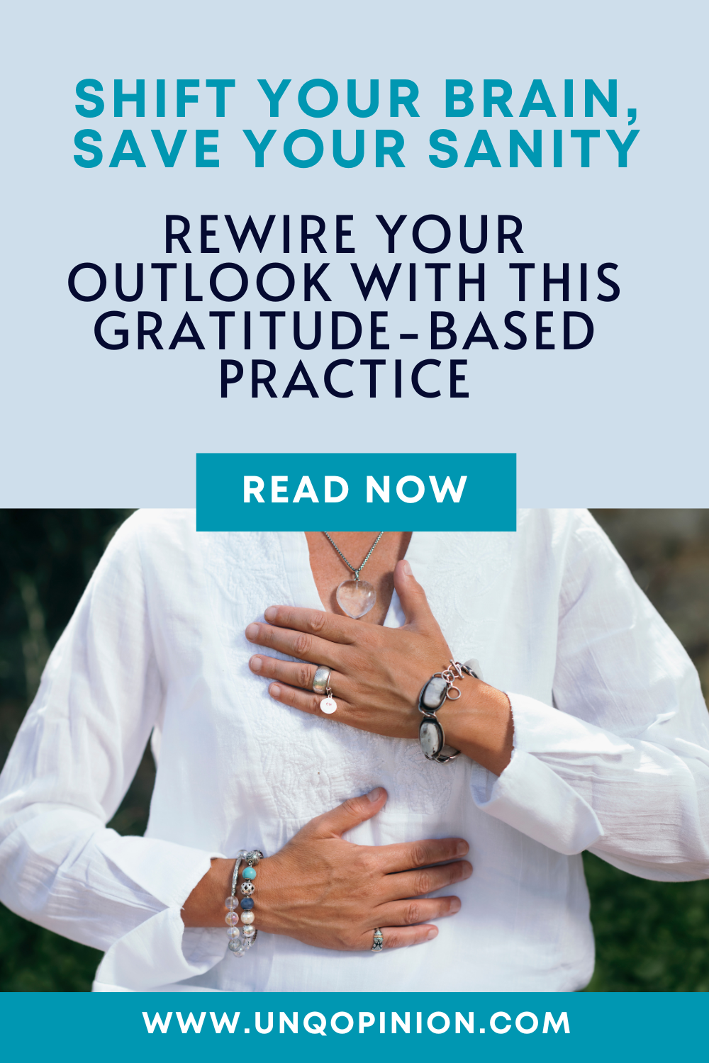 Gratitude brain rewiring practice pin design